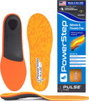 Powerstep Pulse Thin Orthotics, Arch Support Inserts, Pain Relief For Cleats & Tight Running Shoes, Insoles For Plantar Fasciitis Relief, Mild Pronation, Shin Splints, Unisex , Made In The Usa
