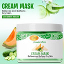 Spa Redi - Body And Foot Cream Mask, Cucumber And Melon, 16 Oz - Pedicure Massage For Tired Feet And Body, Hydrating, Fresh Skin - Infused With Hyaluronic Acid, Amino Acids, Panthenol
