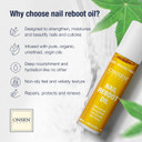Onsen Secret Nail Reboot Duo - Treatment For Damaged Nails - Natural Nail Care & Cuticle Repair - Visible Results For Perfect Nails, Cuticle Conditioner Cream 15Ml & Nail Reboot Oil 10Ml