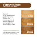 Aloxxi Instaboost Brown Color Depositing Conditioner Mask  Instant Temporary Hair Color Dye - Hair Color Masque For Deep Conditioning (Golden Heiress), 6.8 Fl Oz