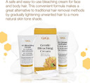 Gigi Gentle Bleaching Cream For Hair, Facial Hair & Body Hair, 1 Oz  Safe Hair Bleach & Alternative To Waxing Kits And Hair Removal Cream  Lightens Dark Hair For Natural Look