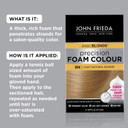 John Frieda Precision Foam Colour, Light Natural Blonde 9N, Full-Coverage Hair Color Kit, Anti-Fade Gray Coverage, Deep Color Saturation Hair Dye, 1 Application