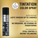 Kiss Root Cover Up Gray Concealer Spray Tintation Temporary Hair Color Spray Root Touch Up Hair Dye Large Size 6 Oz. (Jet Black)