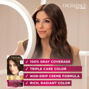 LOréal Paris Excellence Universal Nudes Permanent Hair Color, Ammonia Free For Gray Hair Coverage, 4N Natural Dark Brown, 1 Hair Dye Kit + Magic Root Cover Up Gray Concealer Spray Dark Brown 2 Oz