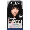 LOreal Paris Feria Multi-Faceted Shimmering Permanent Hair Color, High Intensity Hair Dye For 3X Highlights, 10 Jet Black (Blackest Black), 1 Hair Dye Kit