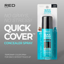 Red By Kiss Quick Cover Root Touch-Up Spray, Waterproof & Smudge-Proof Gray Coverage, Quick-Dry Formula With Jojoba Oil, Lightweight & Travel-Friendly (Jet Black, 2Oz)