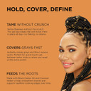African Pride Black Castor Miracle Hold & Cover Edges Hair Gel With Black Castor Oil & Coconut Water Edge Control For Braids, Locs, Slick Styles & Strong Hold 2.25Oz