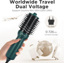 Aima Beauty Hair Dryer Brush Dual Voltage Worldwide Travel Blow Dryer Brush Hot Air Brush Oval Barrel 110-120V/220-240V 360°Airflow,Negative Ionic Frizz-Free Dry/Straightening/Voluming, Dark Green Aima Beauty Hair Dryer Brush Dual Voltage Worldwide Travel Blow Dryer Brush Hot Air Brush Oval Barrel 110-120V/220-240V 360°Airflow,Negative Ionic Frizz-Free Dry/Straightening/Voluming, Dark Green