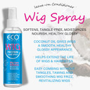 Wig Hair Care Spray For Synthetic And Natural Hair Wigs, Smooth And Anti-Frizz, Hydrates & Moisturizes, Cleans And Extends The Life Of Your Wig