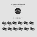 Conair Ceramic 1 1/2-Inch Hot Rollers, Super Clips Included, Create Big Bouncy Curls