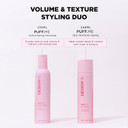 Design.Me Puff.Me Volumizing Spray & Volumizing Mousse For Curly Hair Bundle | 7-Oz Dry Texture Spray For Hair & 8.5-Oz Curly Hair Mousse | Color-Safe, Flexible-Hold Hair Texture Spray & Mousse