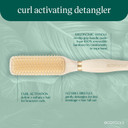 Ecotools Curl Activating Detangler Hairbrush, Gently Detangle Wet Hair, Style, Define, & Enhance Curly & Wavy Hair, Less Hair Breakage & Fall Out, Renewable Bamboo, Vegan & Cruelty-Free, 1 Count