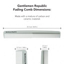 Gentlemen Republic Styling Comb Men 1 Pc (I0110208)  Made With Carbon Ceramic Material, Lightweight Anti-Slide, Heat Resistant Up To 230 Degrees For Professionals & Stylist