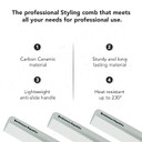 Gentlemen Republic Styling Comb Men 1 Pc (I0110208)  Made With Carbon Ceramic Material, Lightweight Anti-Slide, Heat Resistant Up To 230 Degrees For Professionals & Stylist