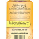 Yogi Peach Bergamot Bright Day Organic Tea, Contains Caffeine, Vegan Friendly, Kosher, Usda Certified Organic, Non-Gmo, 16 Tea Bags (Pack Of 6)