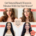Inh Hair Waver 3 Barrel | Ceramic Curling Iron For Beach Waves | Wavy Hair Curler For Fine, Thin, Thick, Long & Short Hair | Dual Voltage Deep Waver W/Led Screen & 360º Swivel Cord For Easy Styling