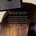 Jvn Complete Blowout Styling Milk Heat Protector Cream, Anti-Humidity, Smooths Protects - Travel Size