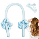 Kalevel Heatless Hair Curler Overnight Hair Curling Rod No Heat Hair Curlers To Sleep In With Hair Clip And Scrunchies Soft Blue