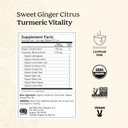 Yogi Tea Sweet Ginger Citrus Turmeric Vitality Tea - 16 Tea Bags Per Pack (6 Packs) - Organic Ginger Turmeric Tea - Supports Well-Being - Includes Turmeric Root, Ginger Root, Cinnamon Bark & More