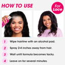 Red By Kiss Hair Glue Spray For Lace Front Wigs, 2Oz, Extreme Hold, Water-Resistant, Sweat-Proof, Delicate Removal