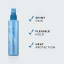 Sebastian Professional Shine Define Hairspray | Flexible Styling Control With Heat Protection | Natural & Soft Definition | 6.7 Fl Oz