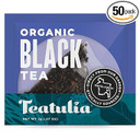 Teatulia Organic Black Tea Bags (50 Wrapped Pyramid Tea Bags) | 100% Compostable | Sustainably Grown In Bangladesh