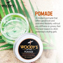 Woody'S Hair Clay Pomade For Men - Matte Finish, Medium Hold, Water-Soluble Styling Gel For MenS Hair - Strong Hold Pomade For Textured Looks, 3.4 Oz