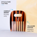 Zeus Afro Hair Pick For Men & Women, Wide-Tooth Detangling Comb For Curly Hair, Beards, Natural & Textured Styles (3.5) An11 Zeus Afro Hair Pick For Men & Women, Wide-Tooth Detangling Comb For Curly Hair, Beards, Natural & Textured Styles (3.5) An11