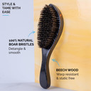 Zeus Premium Hair Brush, Men'S Grooming Beard & Hair Brush, Beech Wood & 100% Boar Bristle (Handle Brush) Zeus Premium Hair Brush, Men'S Grooming Beard & Hair Brush, Beech Wood & 100% Boar Bristle (Handle Brush)