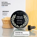 Zeus Texture Cream Hair Pomade, Medium Hold, Natural Shine, Water Soluble Cream Pomade For Men (Made In Usa) 4 Oz Zeus Texture Cream Hair Pomade, Medium Hold, Natural Shine, Water Soluble Cream Pomade For Men (Made In Usa) 4 Oz