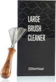 Zilberhaar Brush Cleaner - Beard And Hair Brush Cleaner Tool - Hand-Made Natural Hairbrush Cleaner Tool - 4.3 Inches Long And 1.9 Inches Wide At Rake End Zilberhaar Brush Cleaner - Beard And Hair Brush Cleaner Tool - Hand-Made Natural Hairbrush Cleaner Tool - 4.3 Inches Long And 1.9 Inches Wide At Rake End