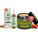 Batana Oil Hair Growth Set, Dr. Sebi Batana Oil From Honduras, Nourish Strengthen Prevent Hair Loss, All Hair Types Batana Oil Hair Growth Set, Dr. Sebi Batana Oil From Honduras, Nourish Strengthen Prevent Hair Loss, All Hair Types