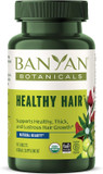 Banyan Botanicals Healthy Hair Tablets  Organic Hair Supplement With Amla & Bhringaraj  Ayurvedic Hair Care For Healthy, Thick & Lustrous Hair*  90 Tablets  Non Gmo Sustainably Sourced Vegan