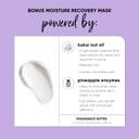 Hask Bonus Moisture Recovery Mask With Kukui Nut Oil & Pineapple Enzymes For Wavy, Curly, Coily & Kinky Hair, Hydrates, Softens, Prevents Damage, Vegan, Sulfate-Free, Cruelty-Free  8 Fl Oz