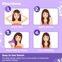 Herstyler Marula Oil Hair Serum - Anti Frizz Serum For Frizzy, Dry And Damaged Hair - Boosts Shine, Straightening - Address Flyaways, Split Ends - 2 Fl Oz