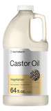 Horbäach Castor Oil 64Oz | For Hair, Eyelashes & Eyebrows | Hexane Free & Cold Pressed | Vegetarian, Non-Gmo Horbäach Castor Oil 64Oz | For Hair, Eyelashes & Eyebrows | Hexane Free & Cold Pressed | Vegetarian, Non-Gmo