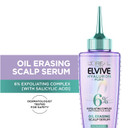 L'Oreal Paris Elvive Hyaluron + Pure Oil Erasing Scalp Serum With Salicylic Acid For Oily Hair, 3.45 Fl Oz