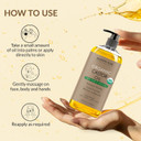 Majestic Pure Castor Oil | Hexane Free & 100% Pure | Cold Pressed | Stimulate Growth For Hair, Eyelashes, Eyebrows, Nails | Moisturizing & Nourishing | Body, Hair & Carrier Oil | 16 Fl Oz