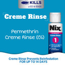 Nix Lice Killing Creme Rinse Extra Strength And Lice Comb, 2 Fl Oz
