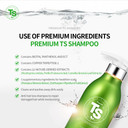 Premium Ts Biotin Shampoo 10.6 Fl Oz / 300G For Hair Loss Prevention, Korean Natural Daily Routine Shampoo