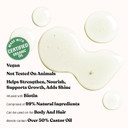 Red By Kiss Professional 99.9% Natural Hair Oil, Organic Vegan Oil Blend For Hair Growth & Strengthen Hair, Biotin Infused, Moisturize Add Shine & Smooth Hair (Vitamin E, 2.5 Fl Oz)