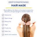 Routine Wellness Deep Conditioning Hair Mask For Dry Damaged Hair - Hydrating, Moisturizing Repair Treatment - Promotes Fullness - Gardenia 8Oz