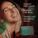 Shaz & Kiks Essential Prewash Mask For Fine, Thin To Medium Hair | Scalp & Hair Mask Delivering 35+ Essential Nutrients To Build Long-Term Health | Stimulate Growth & Thicken Fine Strands, 7.7 Oz