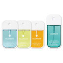 Touchland Sunlit Burst Set, Power Mist Hydrating Hand Sanitizer Spray, (Citrus, Frosted Mint, Lemon Lime), 1 Fl. Oz. + Sparkling Bergamot Body & Hair Fragrance Mist, 2 Fl. Oz.,Travel Size Set