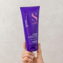 Alfaparf Milano Semi Di Lino Blonde Anti-Yellow Hair Conditioner - Purple Conditioner For Blonde, Silver Or Brassy Hair - Neutralizes Yellow Tones + Enhances Hydration - Vegan Hair Care (6.76Oz)