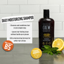 American Crew Shampoo For Men, Daily Deep Moisturizer, Naturally Derived, Vegan Formula, Citrus Mint Fragrance, 8.45 Fl Oz