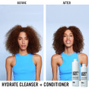 Authentic Beauty Concept Hydrate Conditioner | Normal To Dry Or Curly Hair | Adds Moisture & Shine | Vegan & Cruelty-Free | Silicone-Free