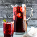 Teatulia Organic Hibiscus Fusion Iced Tea Pitcher Bags (24 Jumbo Tea Bags - Brews 1.5 Gallons) | 100% Compostable | Unsweetened Iced Tea With Hibiscus, Apple, And Licorice