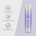 Joico Blonde Life Violet Shampoo | For Cool & Bright Blonde Hair | Neutralize Brassy Tones | Banish Yellow Tones | Boost Shine | Sulfate Free | With Monoi & Tamanu Oil