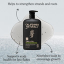 California Naturals Mens Re:Gro Shampoo For Hair Growth Support, Hair Care & Scalp Care With Biotin, All Hair Types, Vegan, Natural, Cruelty Free, Silicone, Paraben & Sulfate Free, For Men, 16.5 Oz